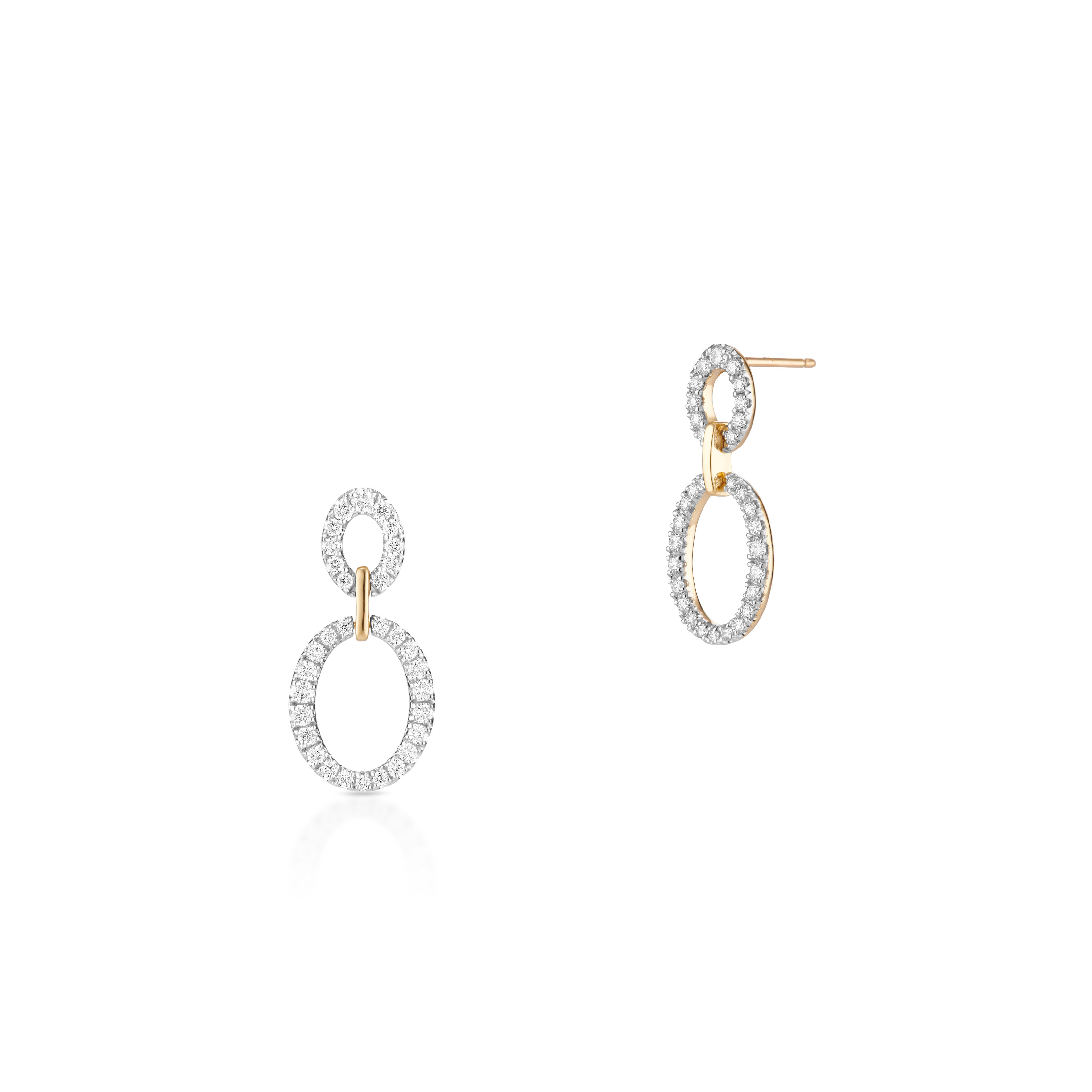 W.KRUK - Kolczyki złote z brylantami