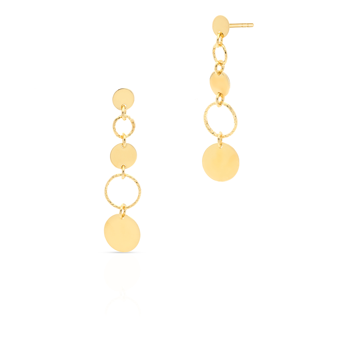 W.KRUK - Kolczyki srebrne koła