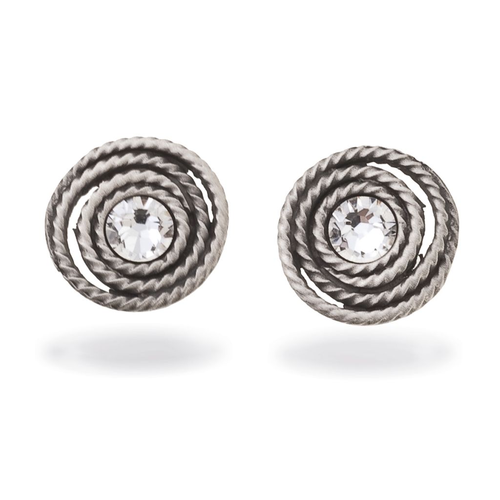 W.KRUK - Kolczyki srebrne z cyrkonią