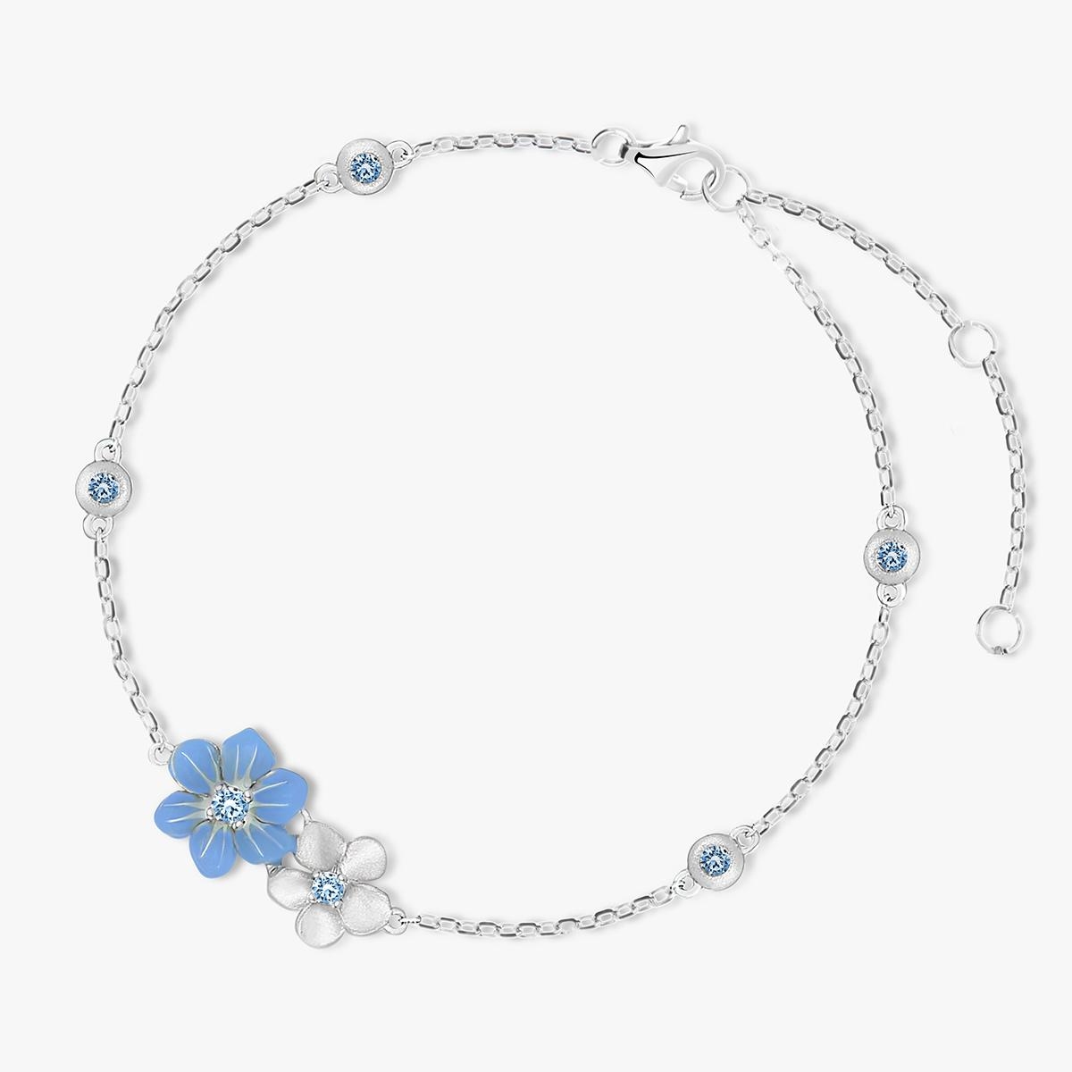 W.KRUK Bransoletka srebrna Kwiaty Nocy