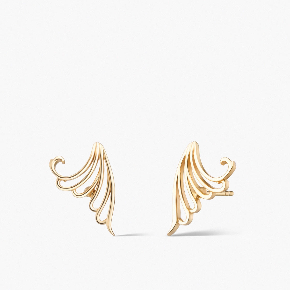 W.KRUK Kolczyki złote KOI