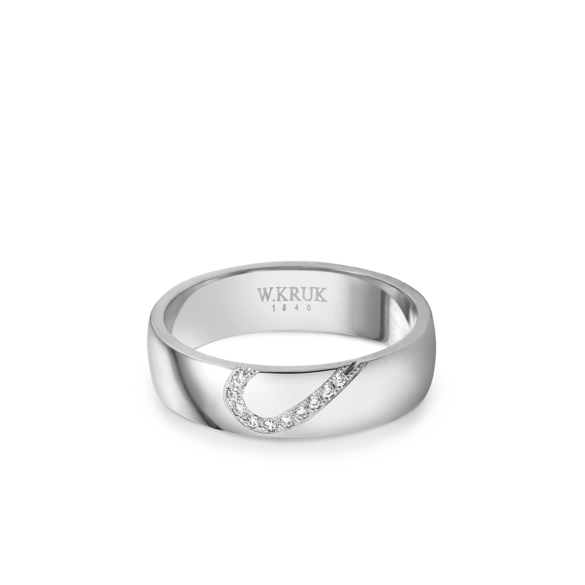 W.KRUK Obrączka złota z brylantami PECTORA