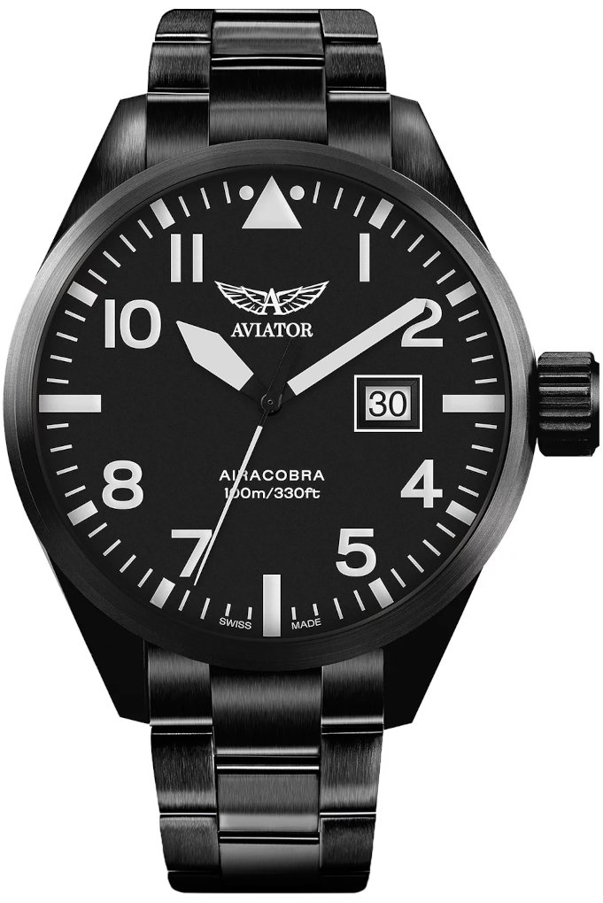 Zegarek Męski AVIATOR P42 Big Date Airacobra V.1.22.5.148.5