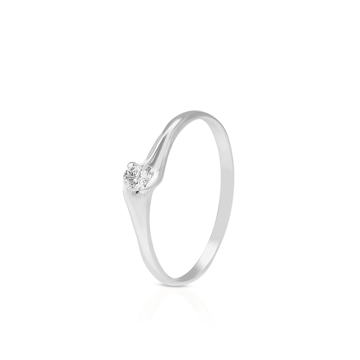 W.KRUK - Pierścionek białe złoto z brylantami