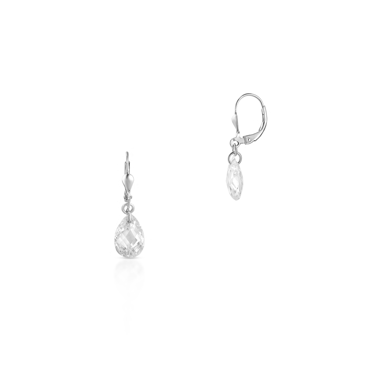 W.KRUK Kolczyki srebrne z cyrkonią W.KRUK