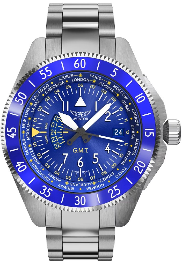 Zegarek Męski AVIATOR Gmt Airacobra V.1.37.0.308.5