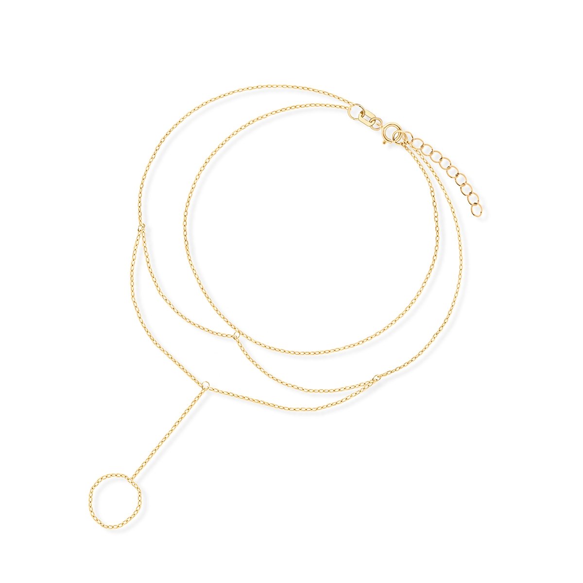 W.KRUK Bransoleta złota z pierścionkiem