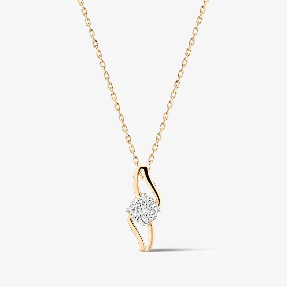 W.KRUK Wisiorek złoty z diamentami