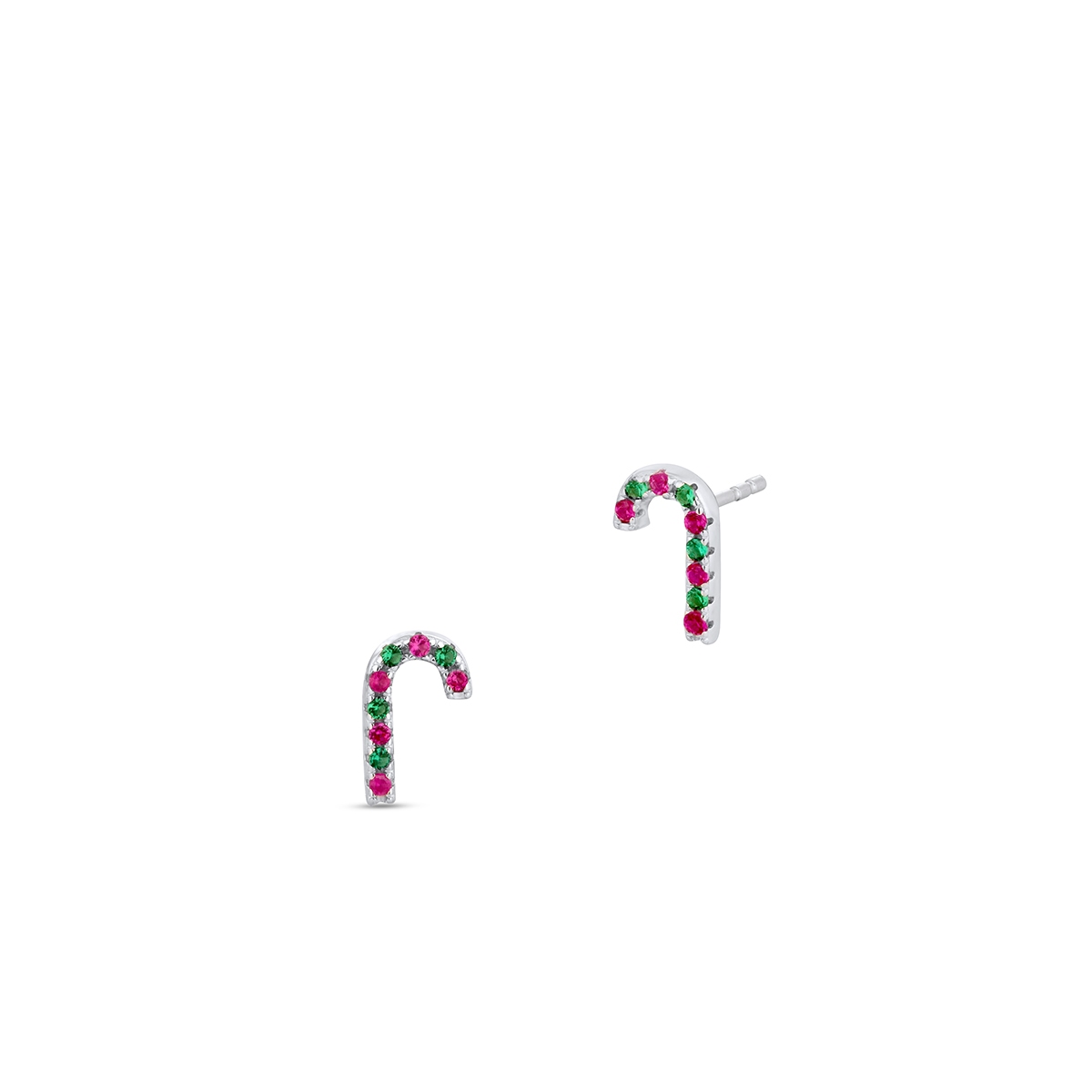 W.KRUK Kolczyki srebrne cukrowa laska