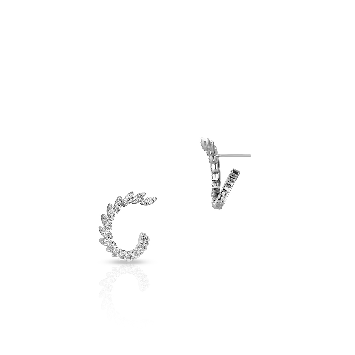 W.KRUK - Kolczyki białe złoto z brylantami