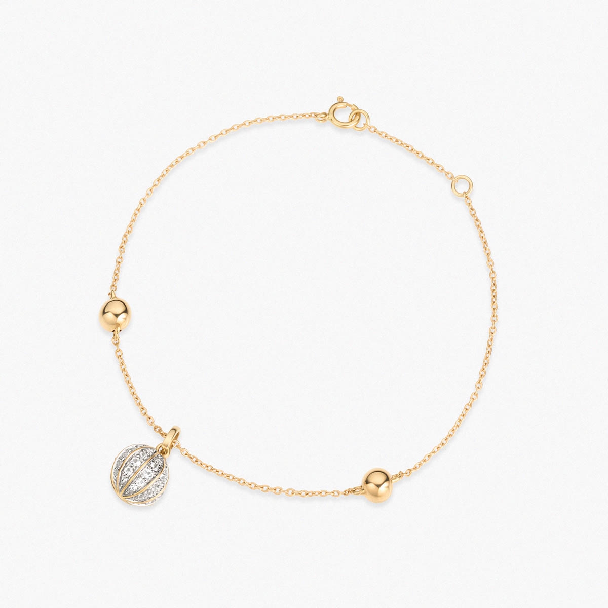 W.KRUK Bransoleta złota Follow