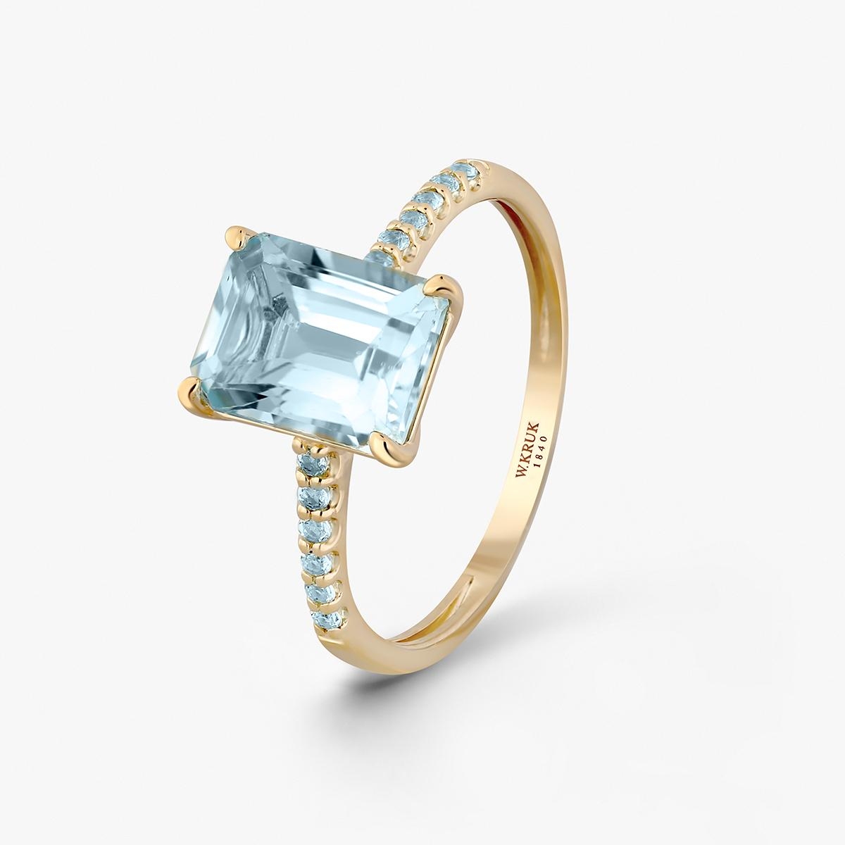 W.KRUK Pierścionek złoty Maria Antonina