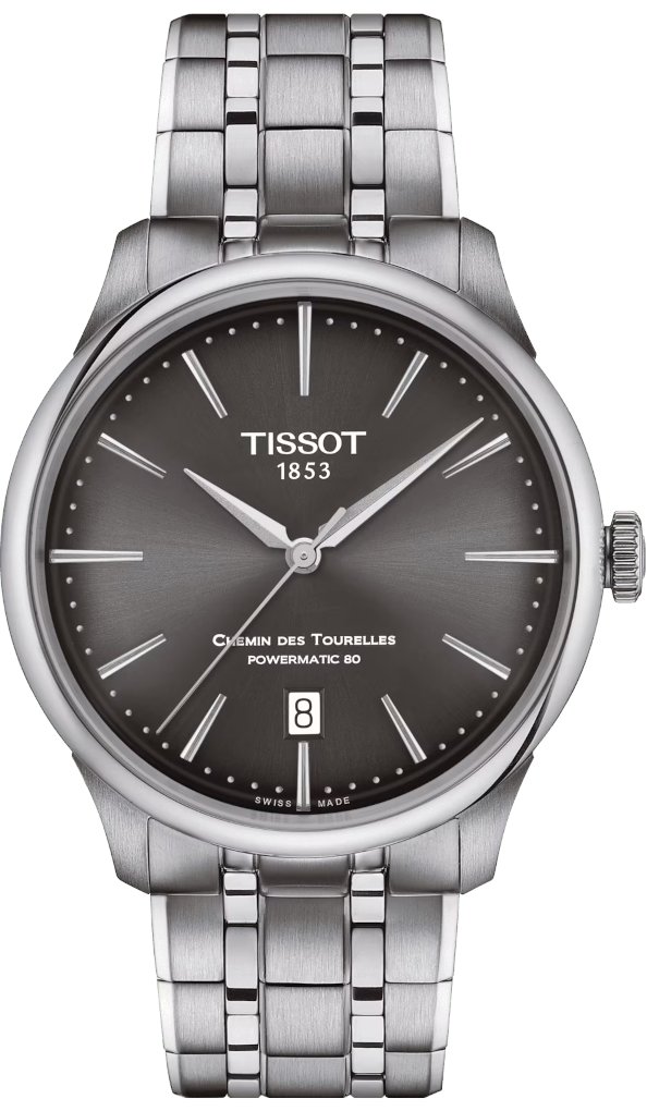 Zegarek Męski TISSOT Chemin des Tourelles Powermatic 80 39 mm T-Classic T139.807.11.061.00