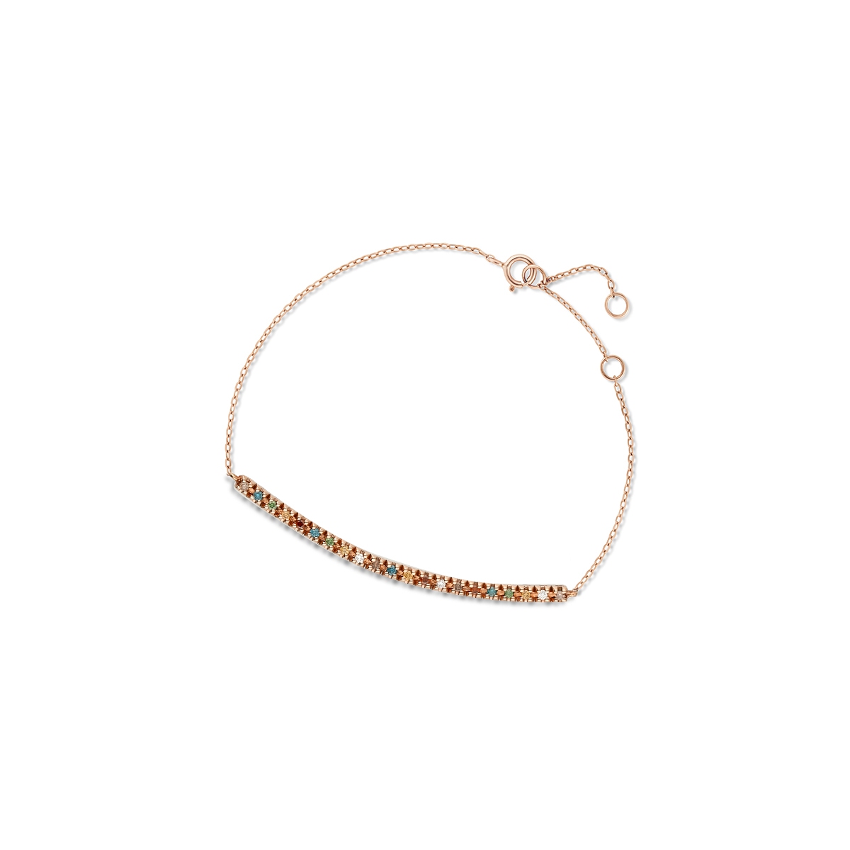 W.KRUK Bransoletka różowe złoto z brylantami