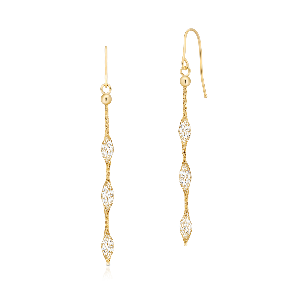 W.KRUK - Kolczyki złote wiszące