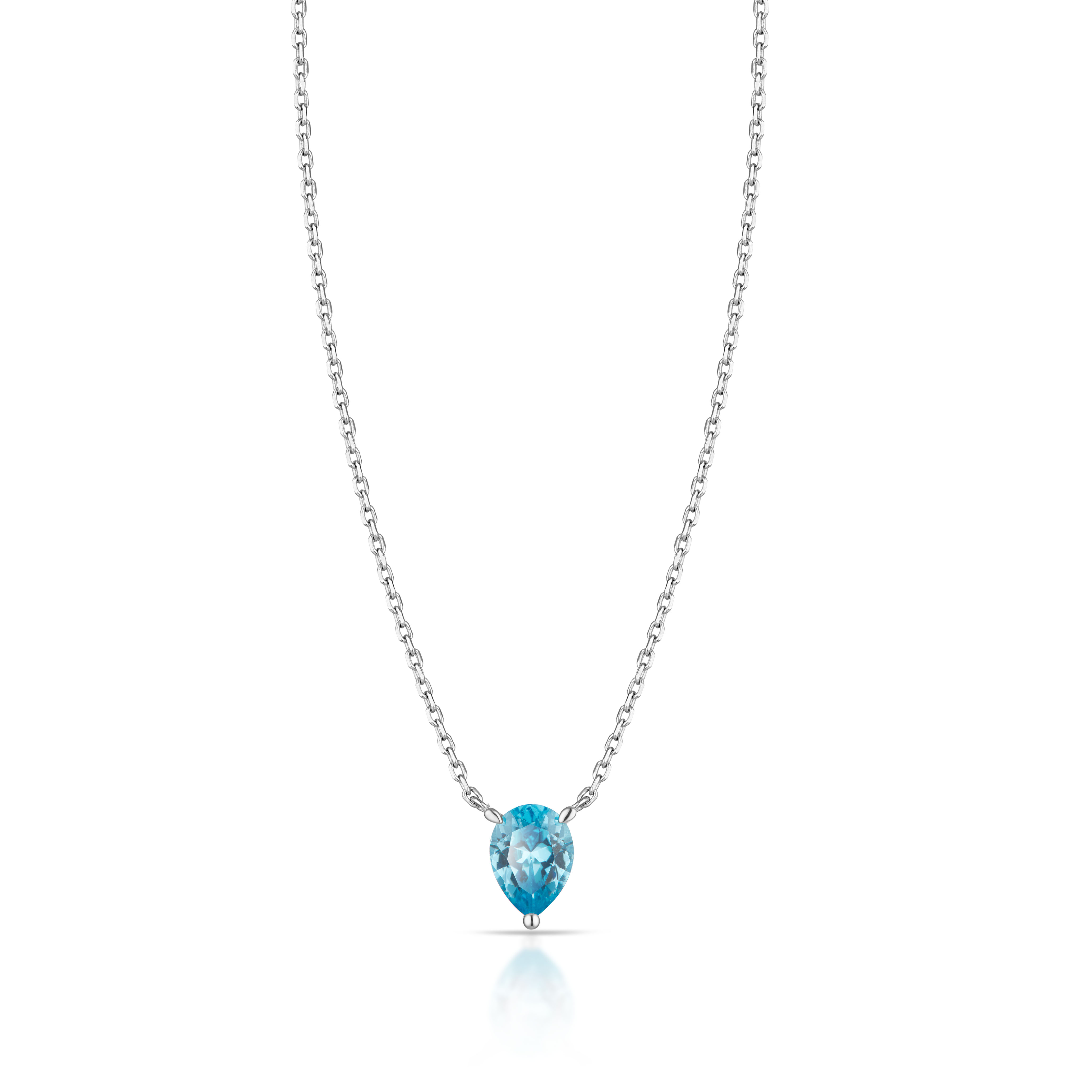 W.KRUK - Naszyjnik srebrny z cyrkonią