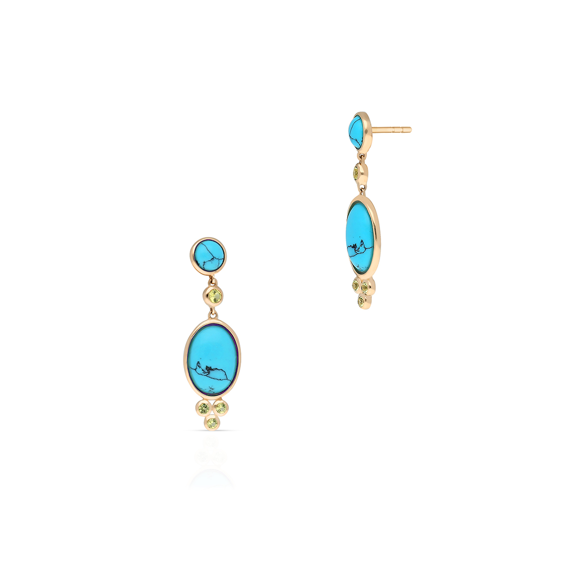 W.KRUK - Kolczyki złote Laguna