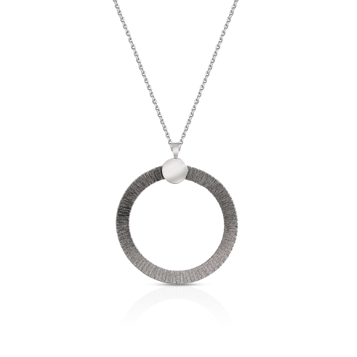 W.KRUK - Wisiorek srebrny geometryczny