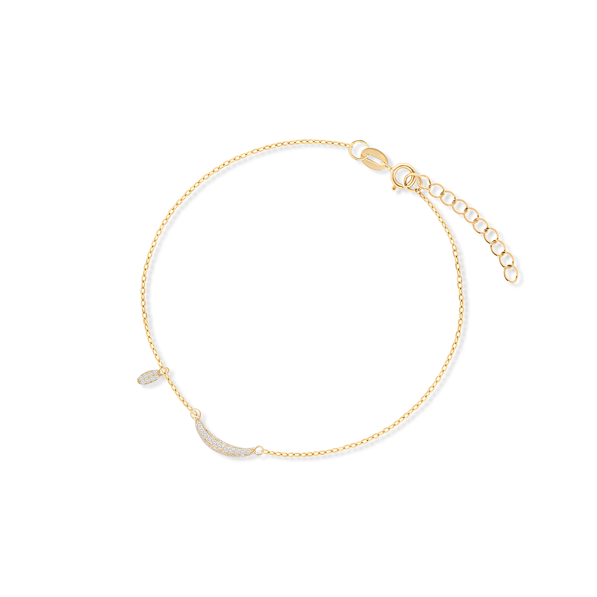 W.KRUK - Bransoletka srebrna pozłacana