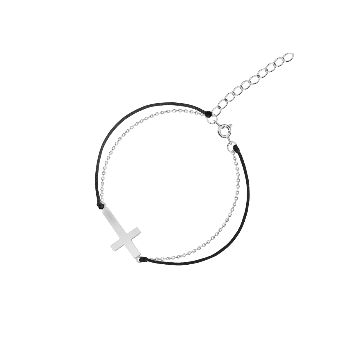 W.KRUK Bransoletka srebrna z motywem sakralnym