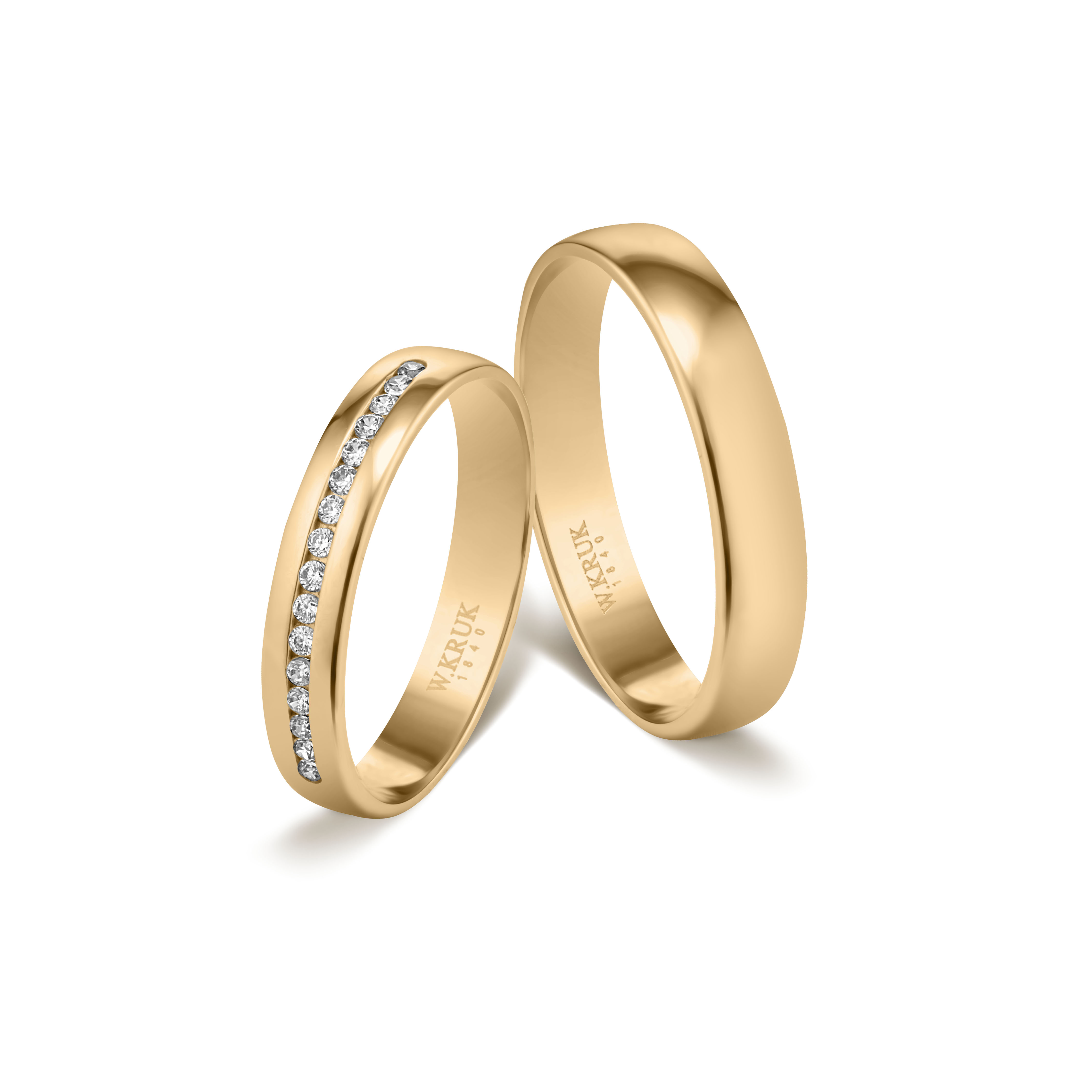 W.KRUK - Komplet obrączek złotych SPERANZA
