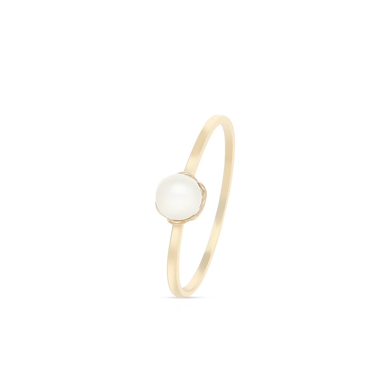 W.KRUK Pierścionek złoty z perłą