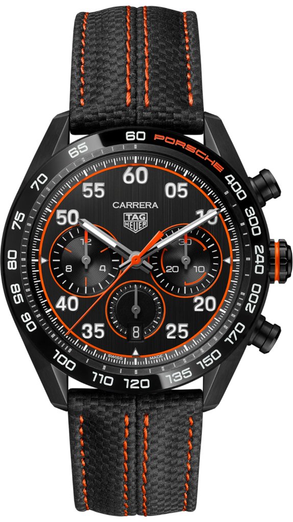 Zegarek Męski TAG HEUER Chronograph x Porsche Orange Racing Carrera CBN2A1M.FC6526