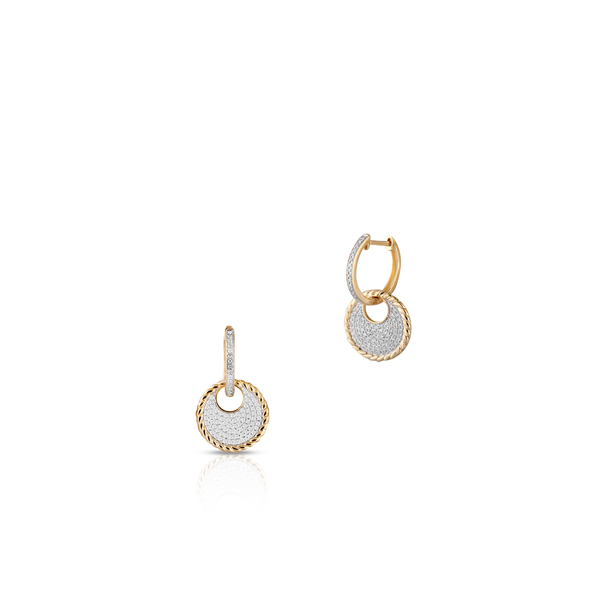 W.KRUK - Kolczyki złote z diamentami