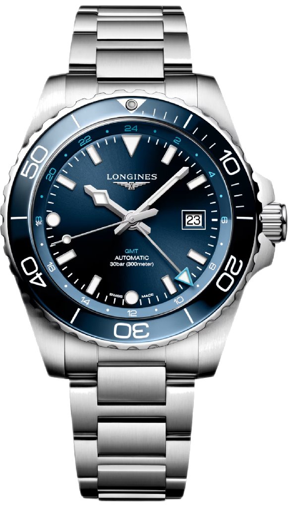 Zegarek Męski LONGINES Hydro Gmt Conquest L3.890.4.96.6