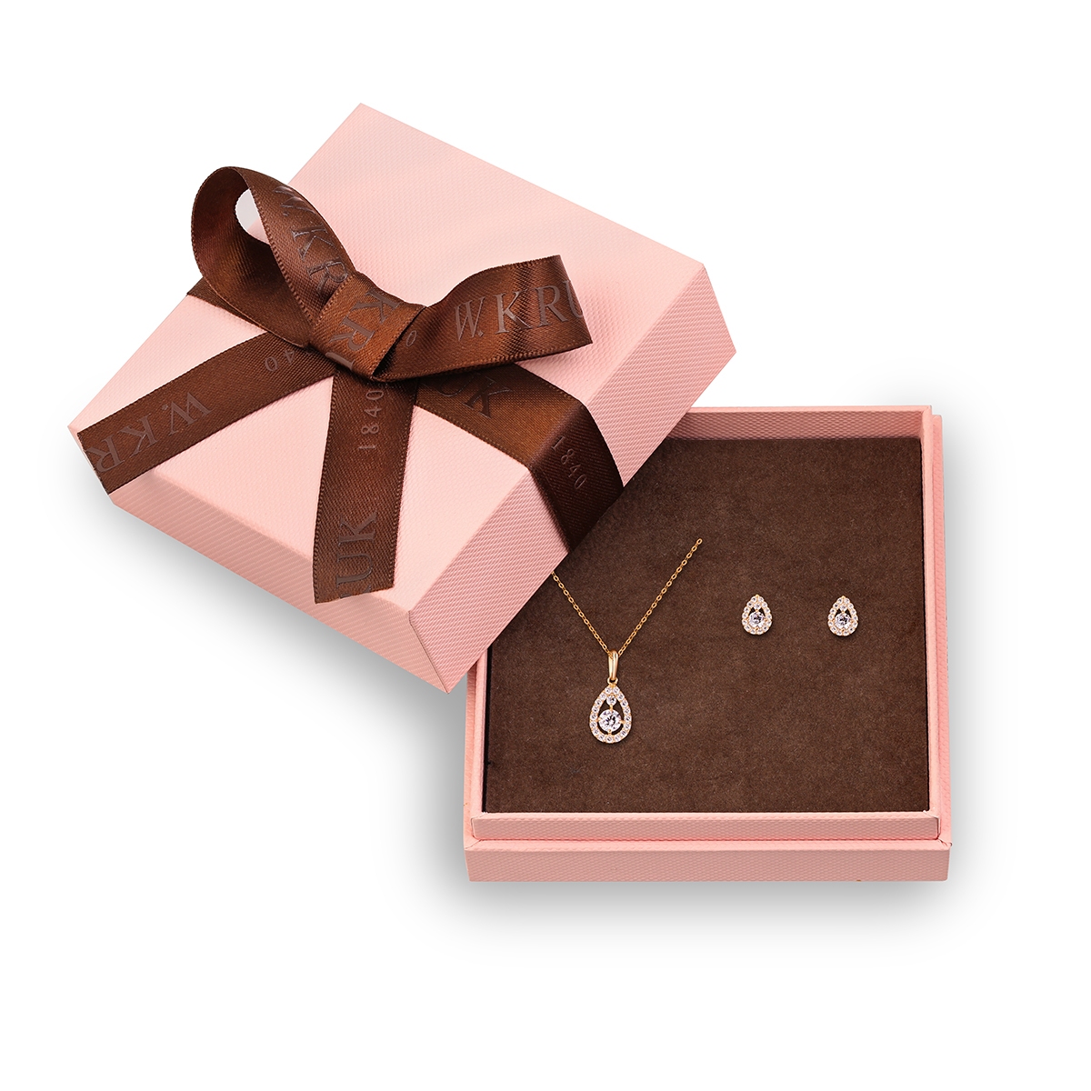 W.KRUK Komplet Złote Łzy