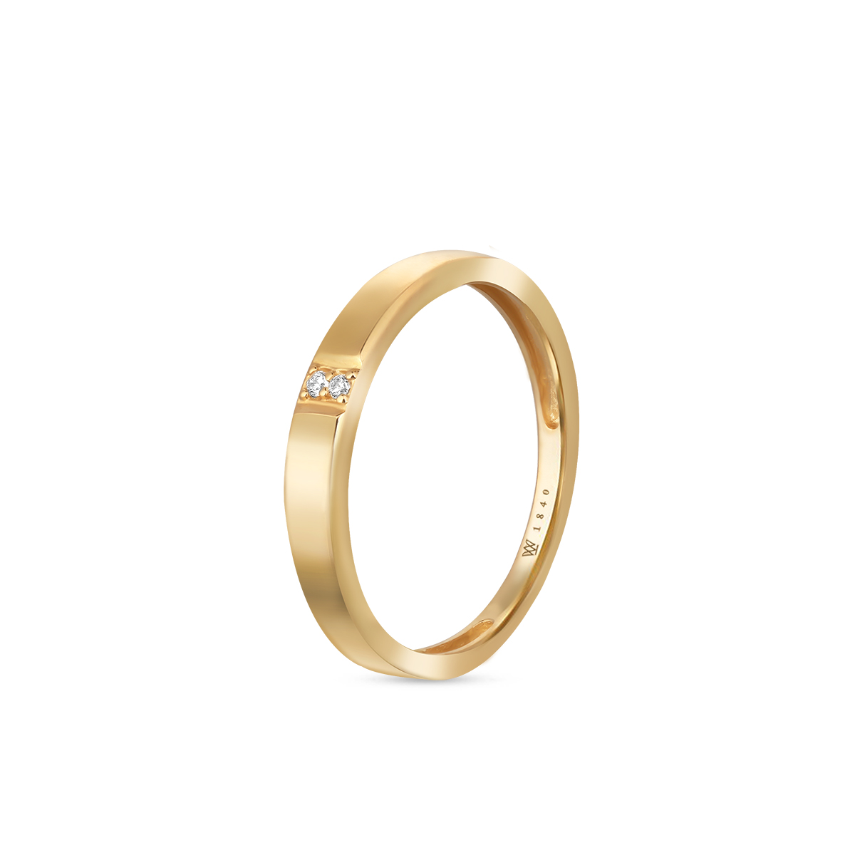 W.KRUK - Pierścionek złoty z cyrkoniami