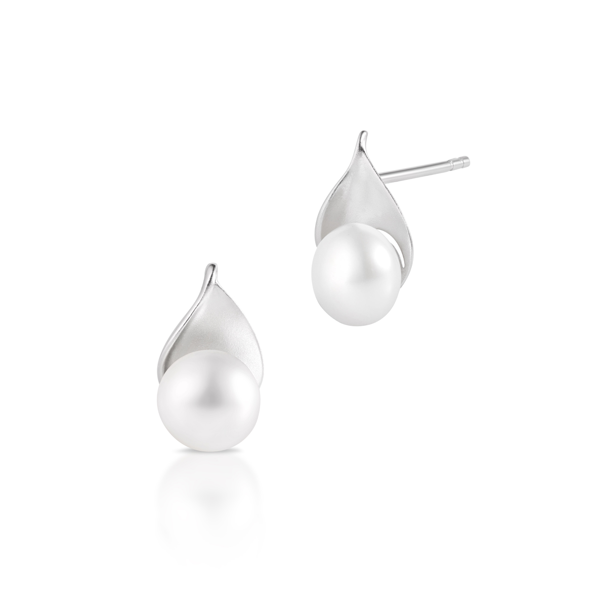 W.KRUK - Kolczyki srebrne z perłami