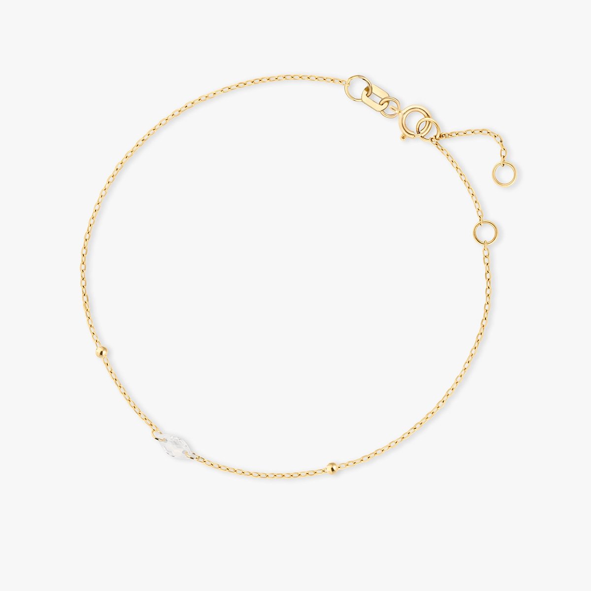 W.KRUK Bransoleta złota z cyrkonią