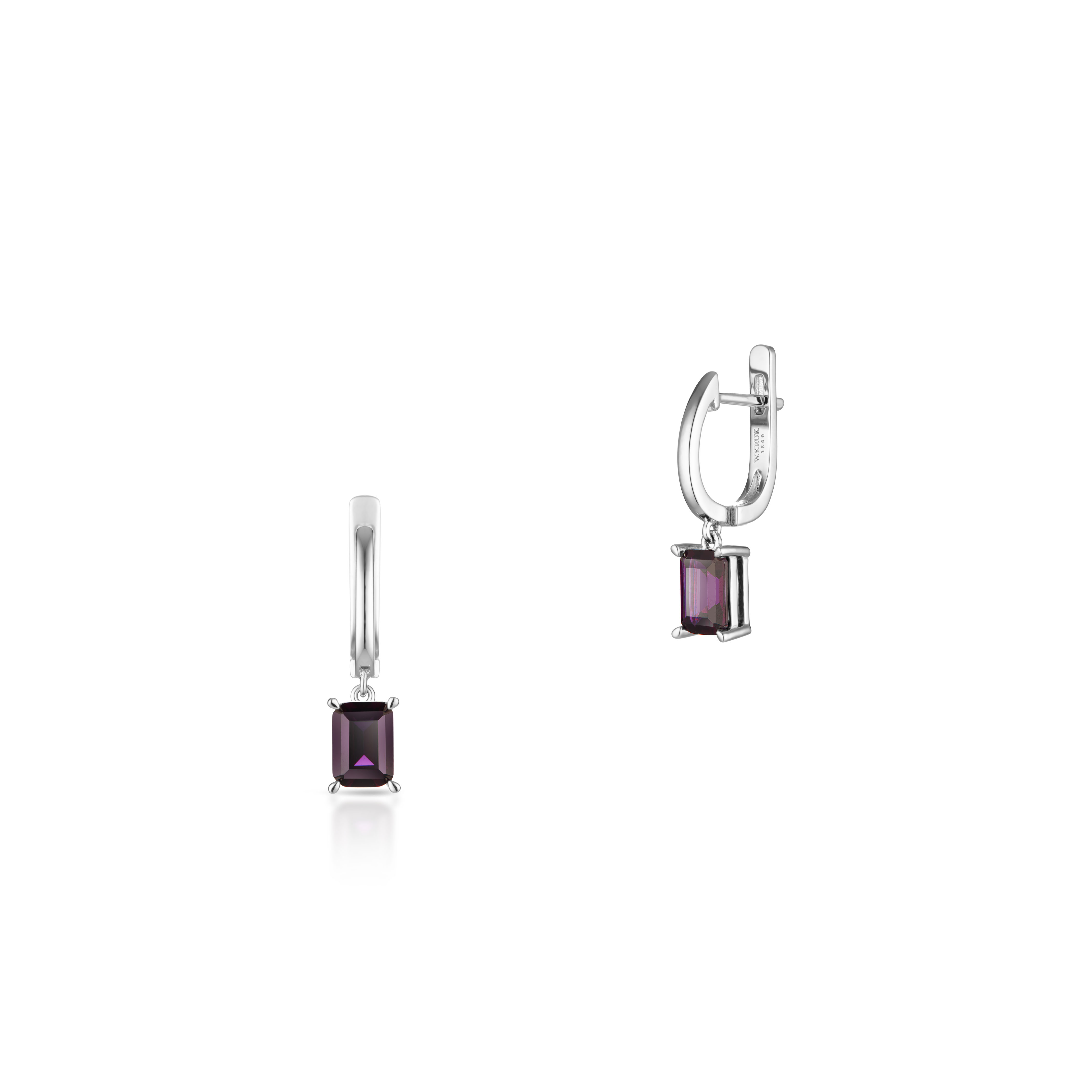 W.KRUK - Kolczyki srebrne z cyrkoniami