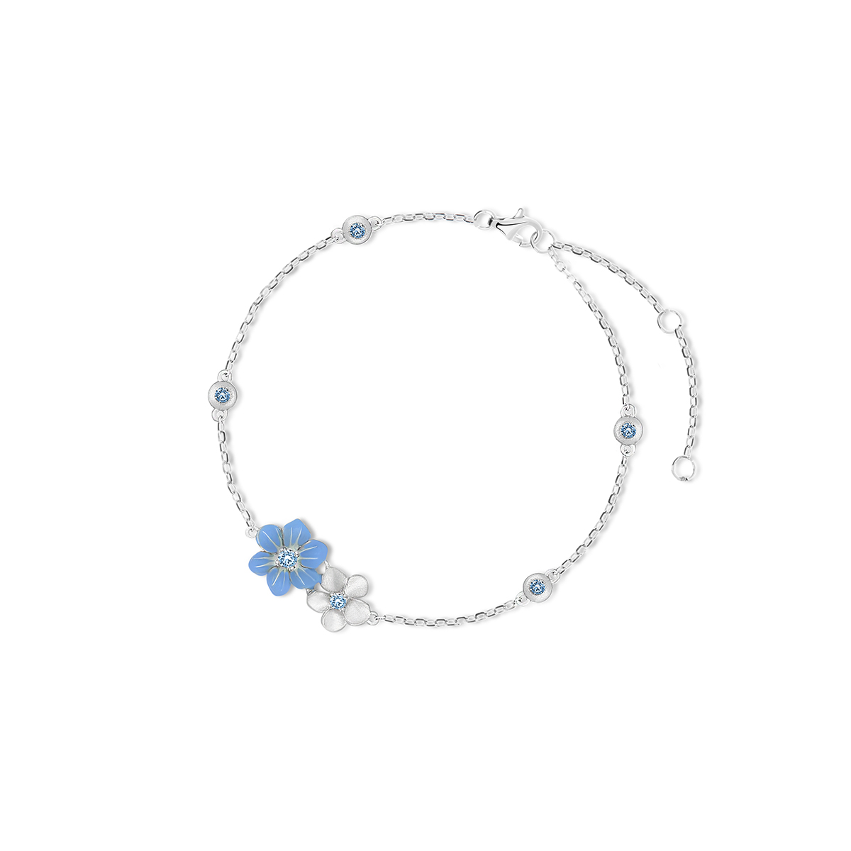 W.KRUK - Bransoletka srebrna Kwiaty Nocy