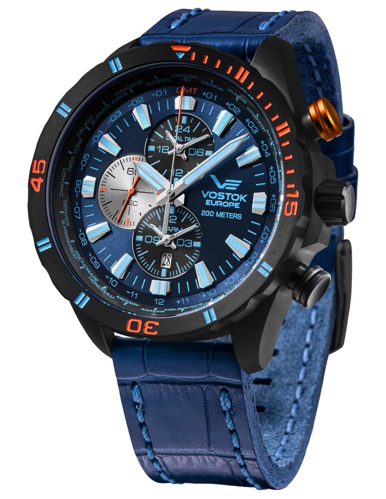 Zegarek Męski VOSTOK EUROPE Space Station Dual Time Almaz YM26-320C654