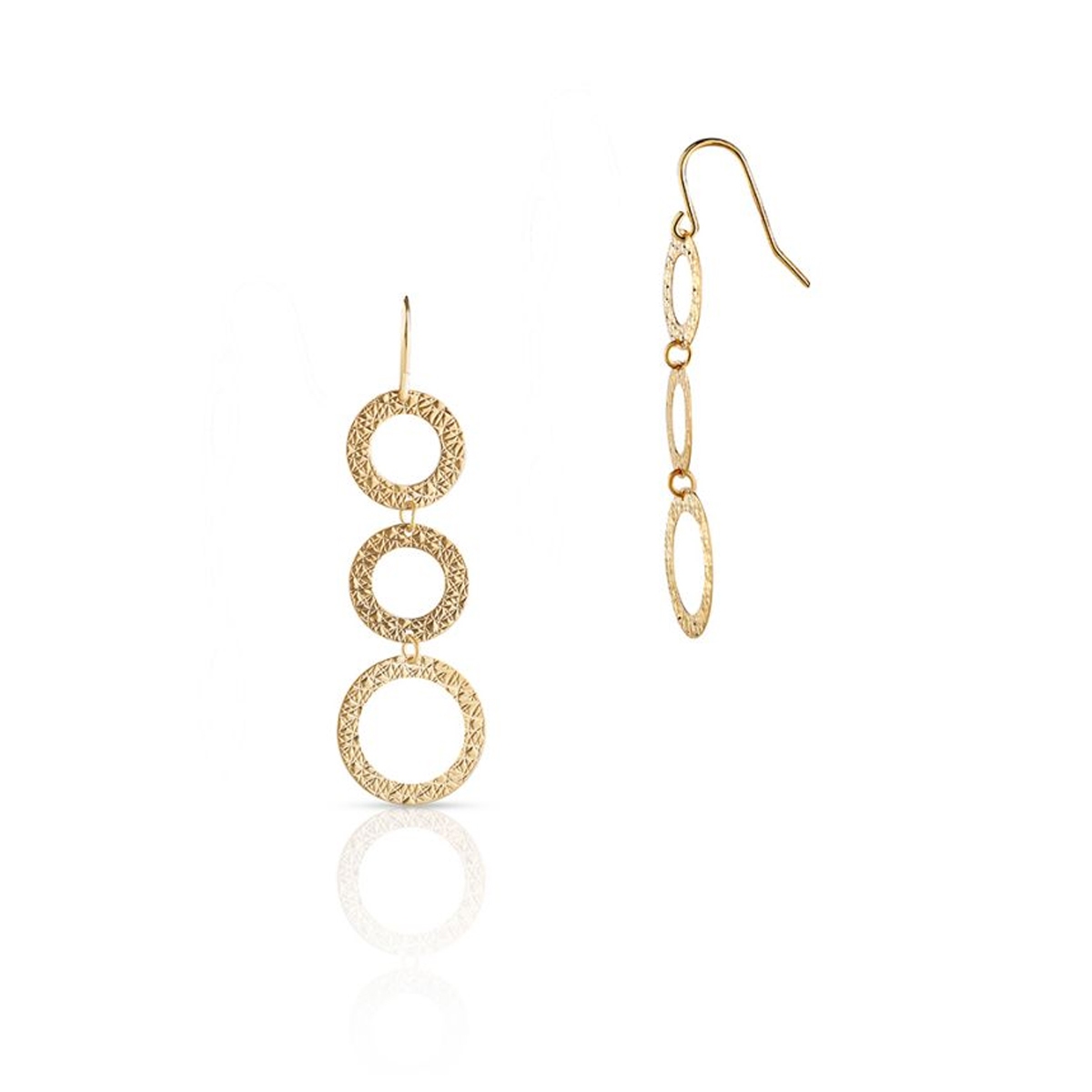 W.KRUK Kolczyki złote geometryczne