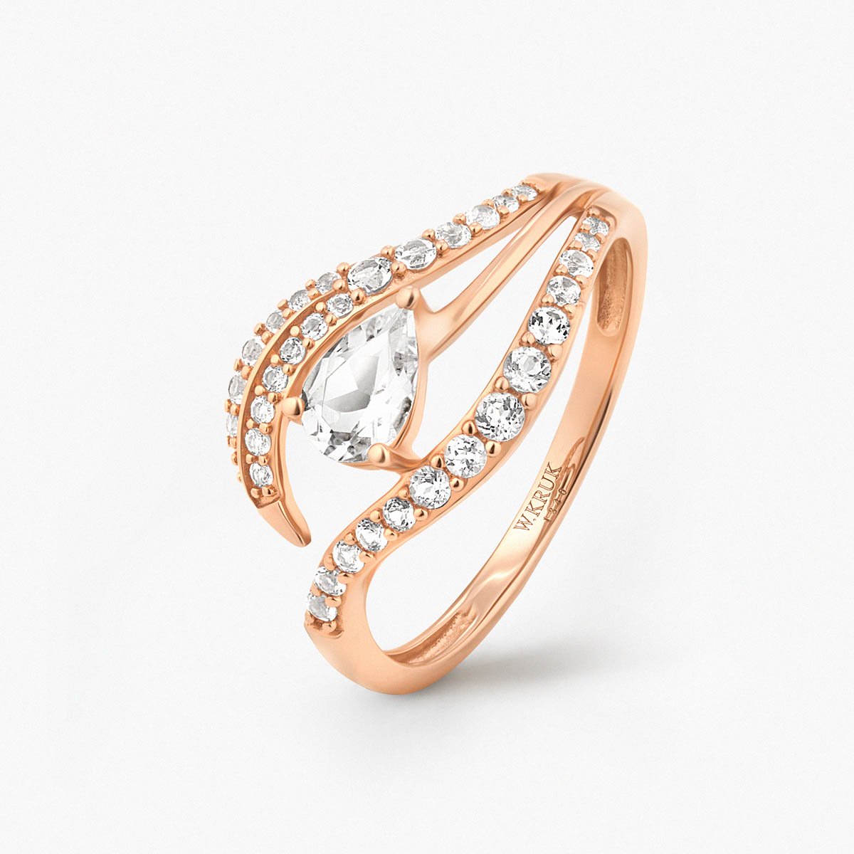 W.KRUK - Pierścionek złoty Balerina