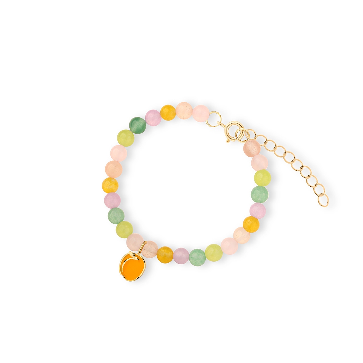 W.KRUK Bransoleta srebrna z motywem moreli