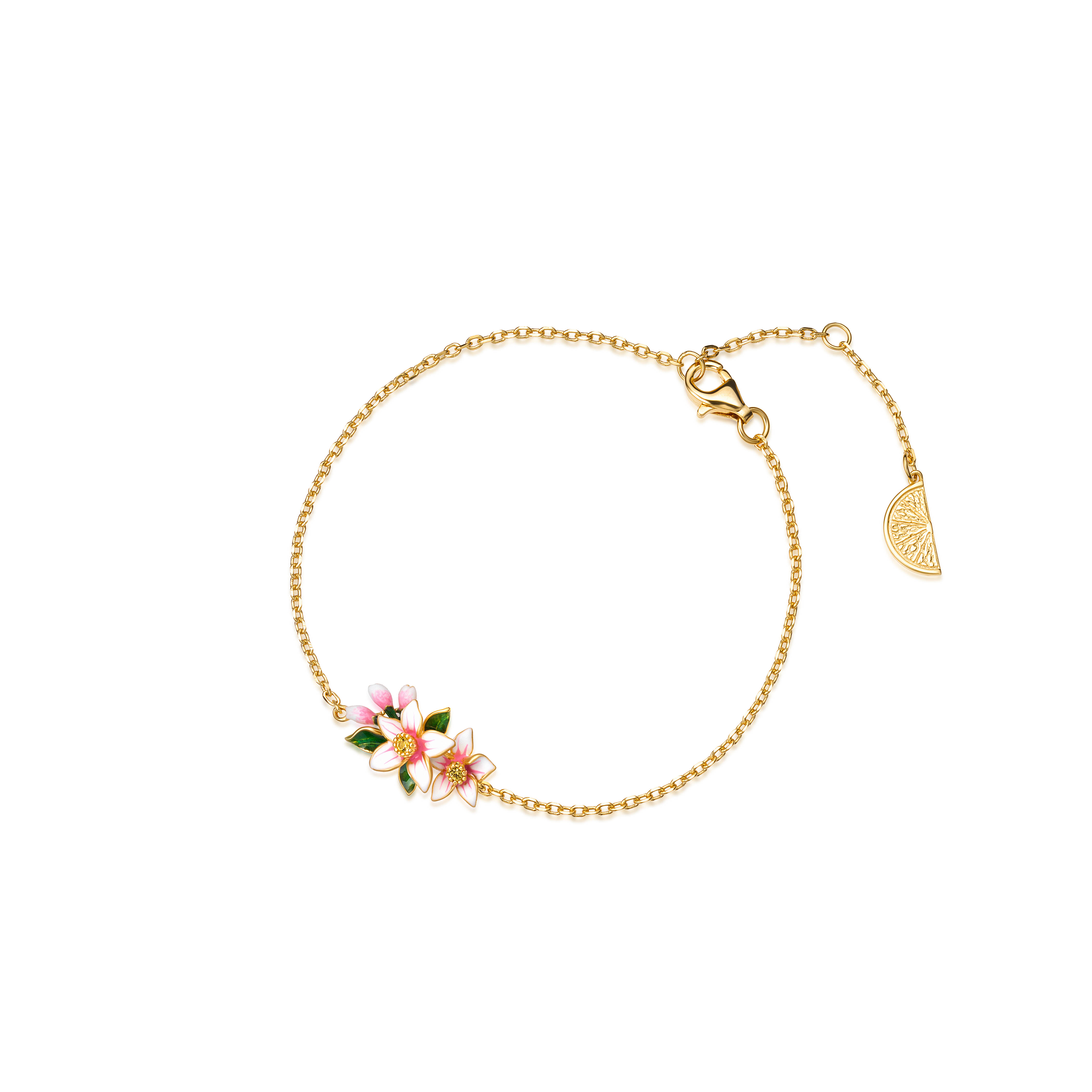 W.KRUK - Bransoletka srebrna Kwiaty Nocy Cytrusy