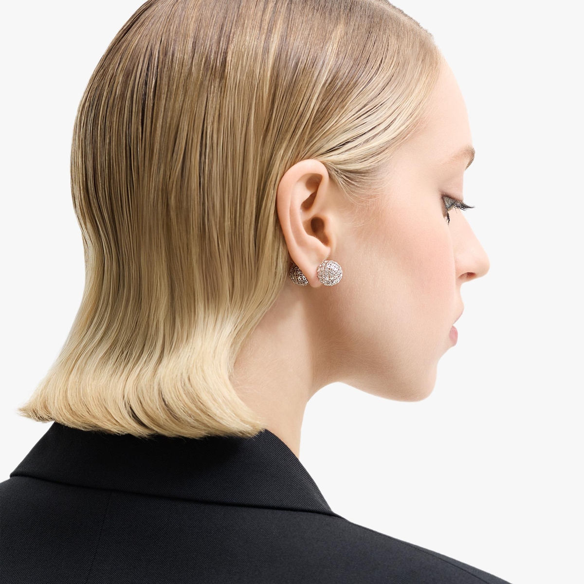 W.KRUK Kolczyki srebrne ażurowe