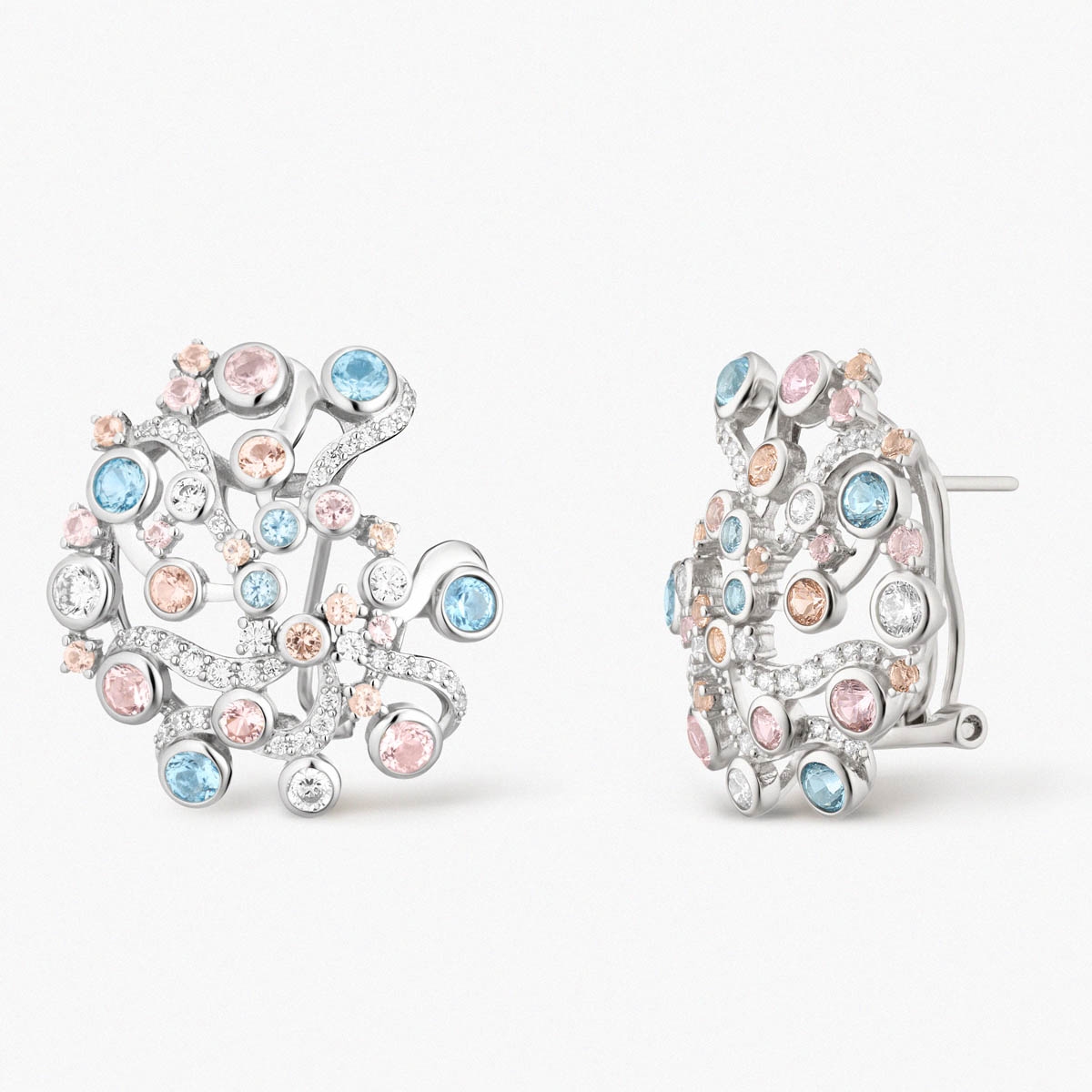 W.KRUK Kolczyki srebrne Balerina