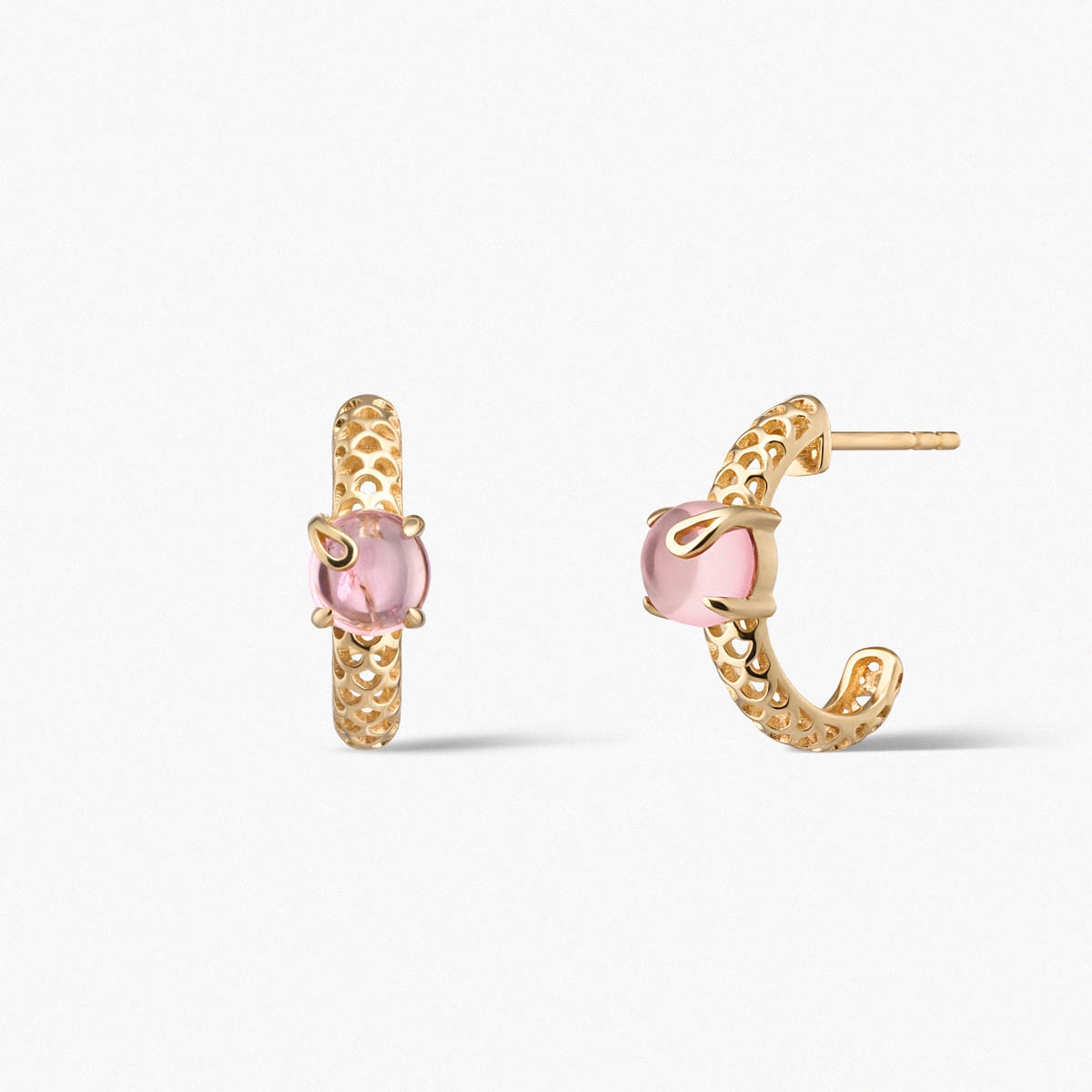 W.KRUK Kolczyki złote KOI