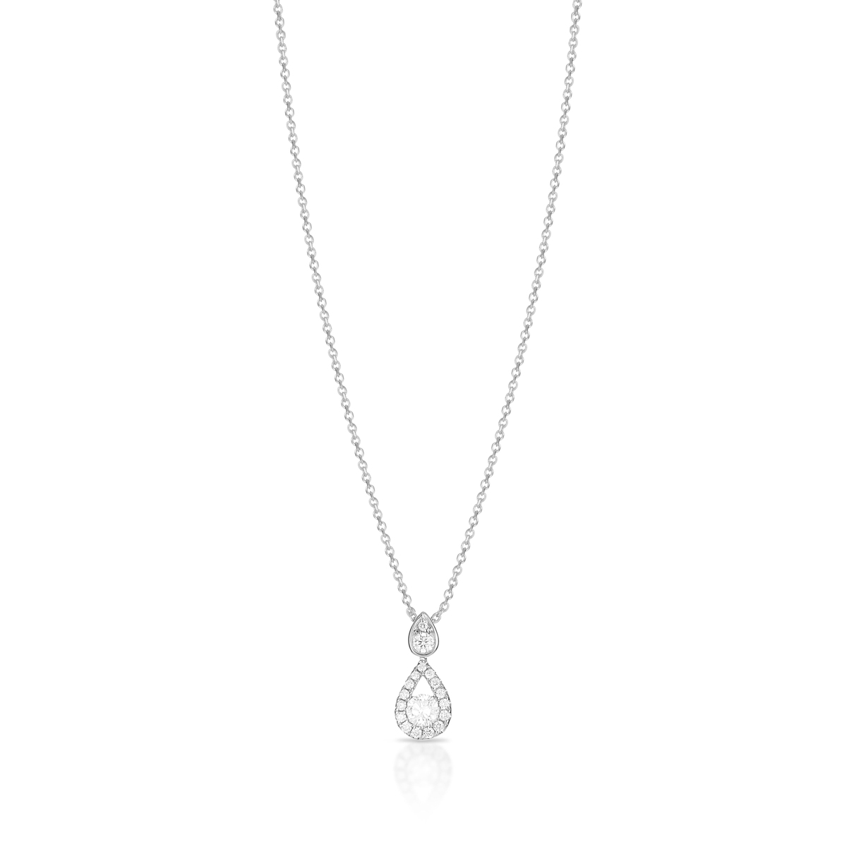 W.KRUK Naszyjnik białe złoto z brylantami