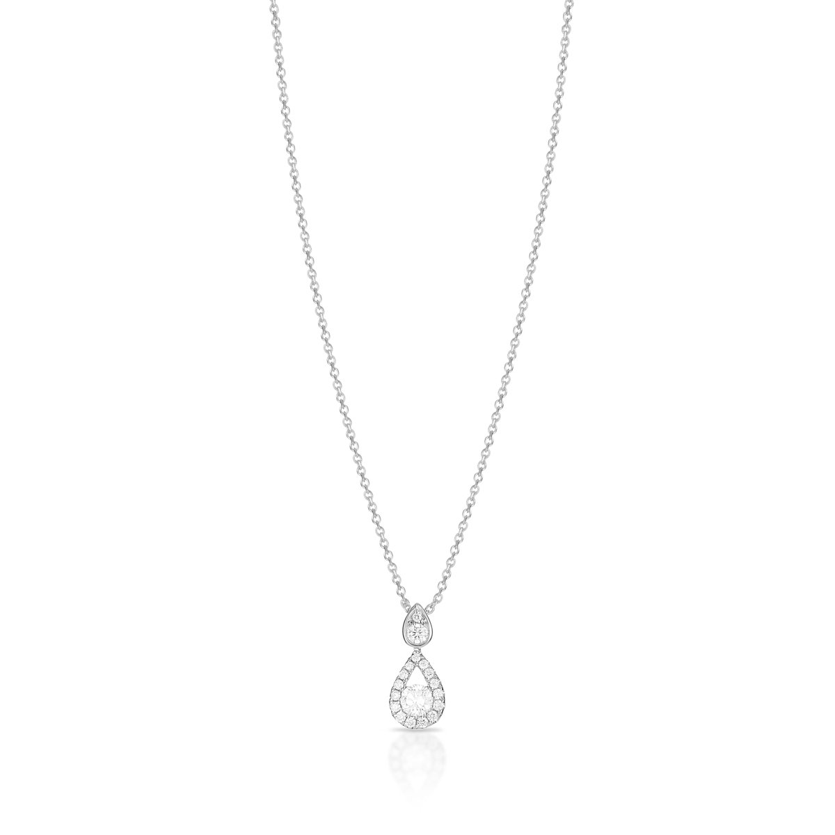 W.KRUK Naszyjnik białe złoto z brylantami