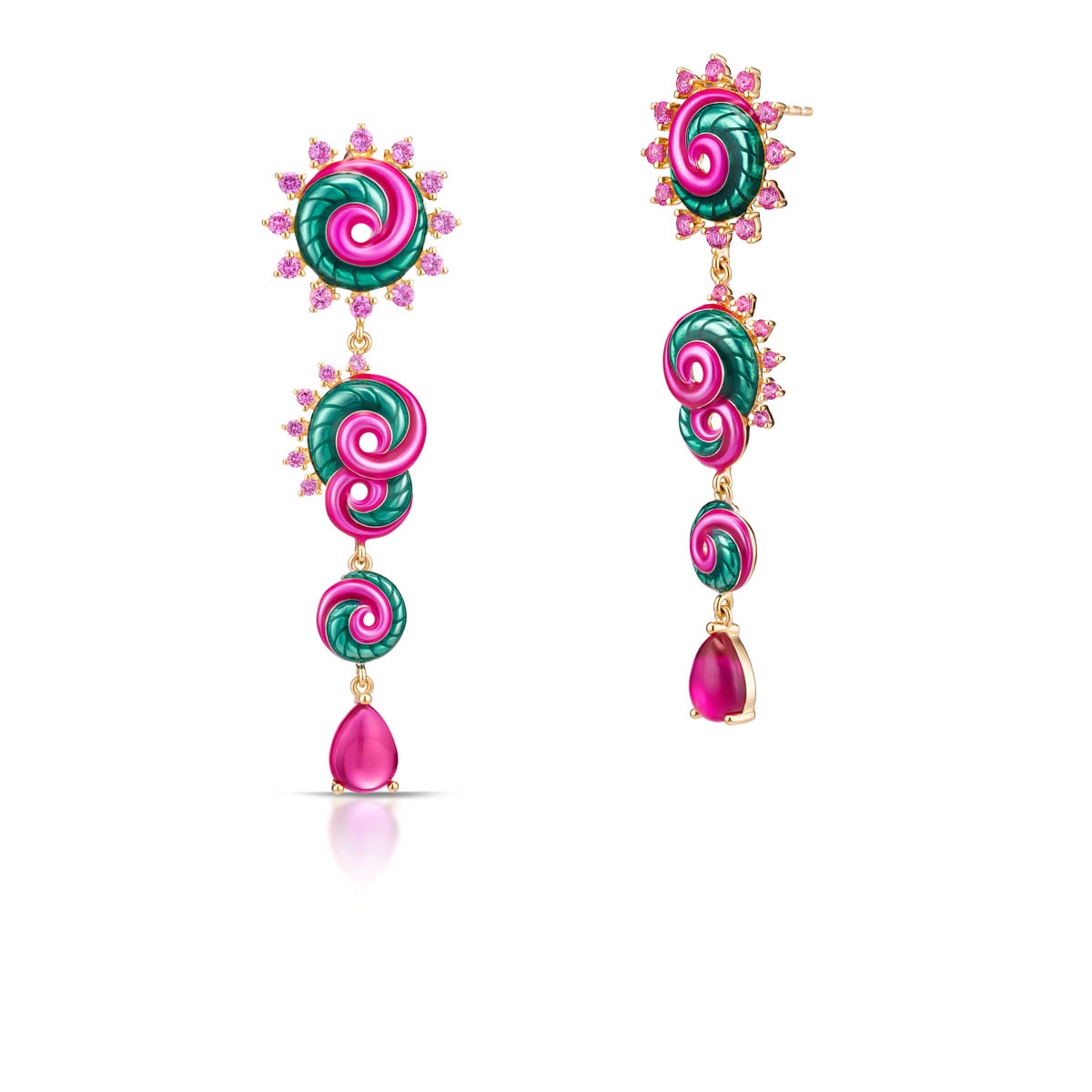 W.KRUK Kolczyki srebrne Imaginarium