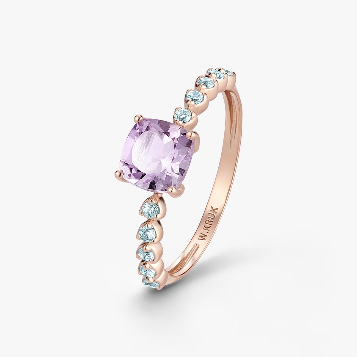 W.KRUK Pierścionek złoty Maria Antonina