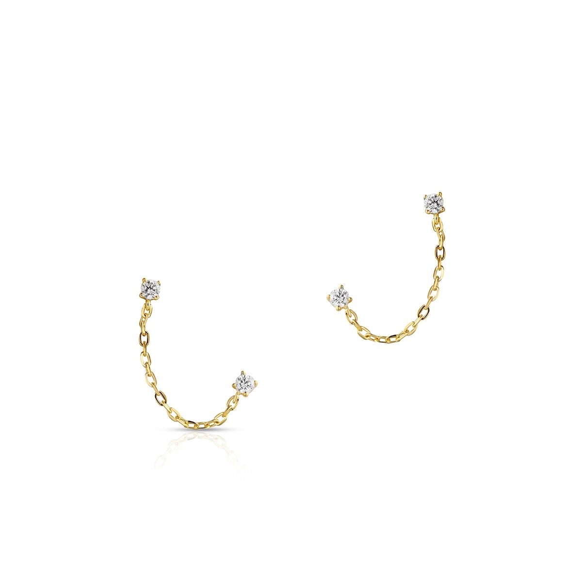 W.KRUK Kolczyki srebrne złocone W.KRUK