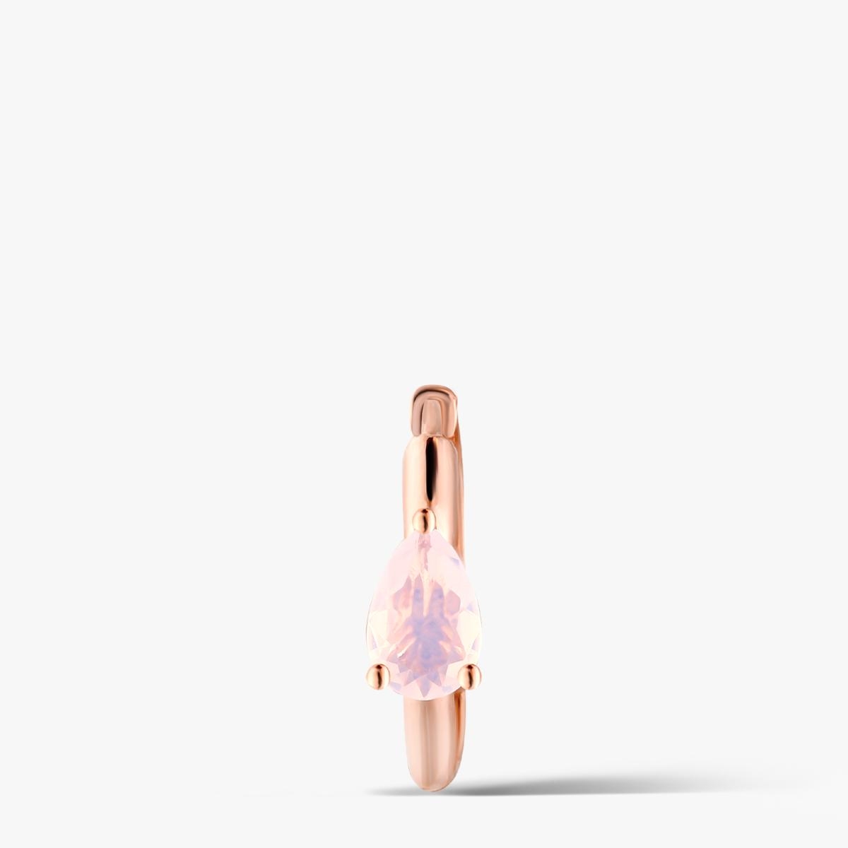 W.KRUK Kolczyk srebrny Kwiaty Nocy Różowy Bez