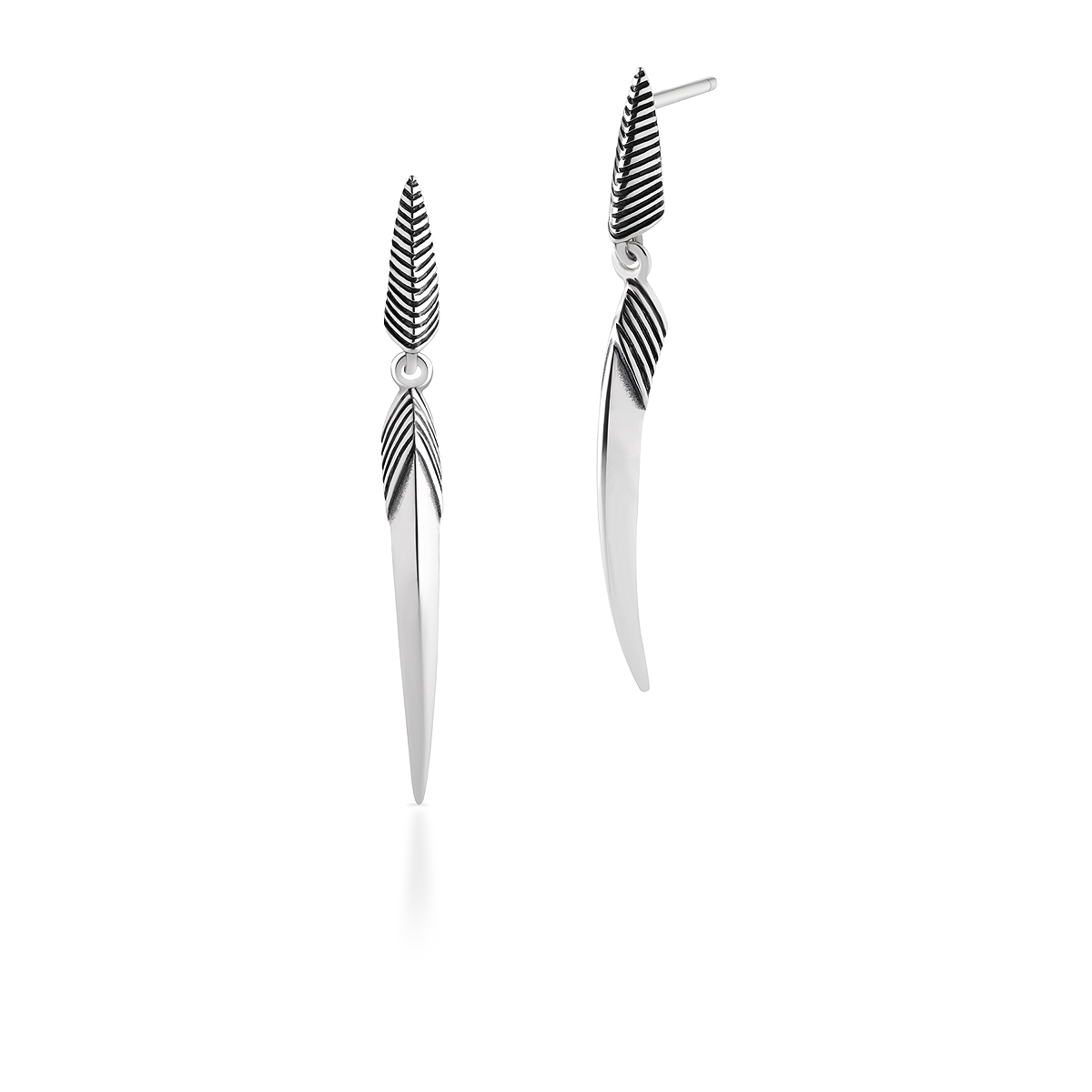 W.KRUK Kolczyki srebrne Freedom